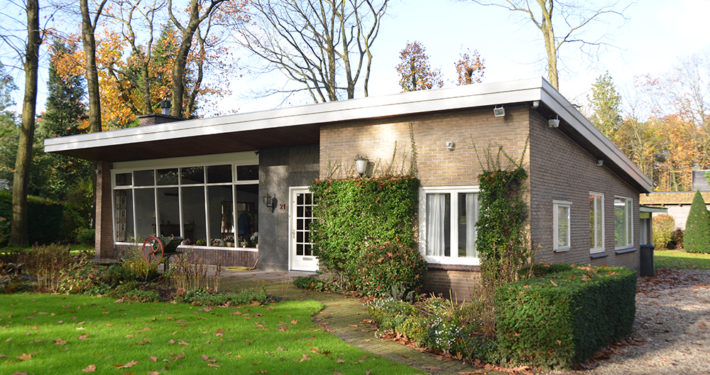 Verbouwings ontwerp architect A&R10 moderne vrijstaande jaren '60 bungalow te Zeist