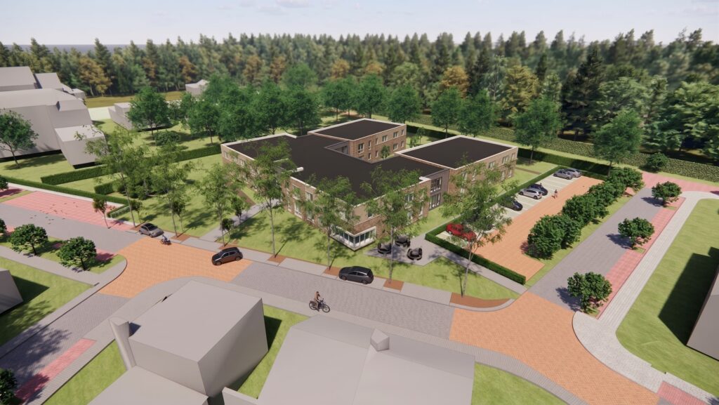 Nieuw wooncomplex van Nester en Daelzicht voor zelfstandig wonen met zorg en ondersteuning, passend ingepast in de woonwijk.
